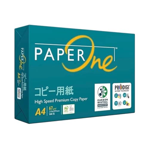 PaperOne A4 Fv~ARs[p, 500, J[{j[gF, PEFCF؎擾, 210x297mm, 0.09mm, ʈ