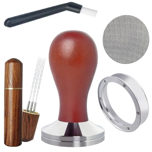5Pcs/Set Espresso Tamper 51mm Accessories Kit, 51mm Coffee Tamper...