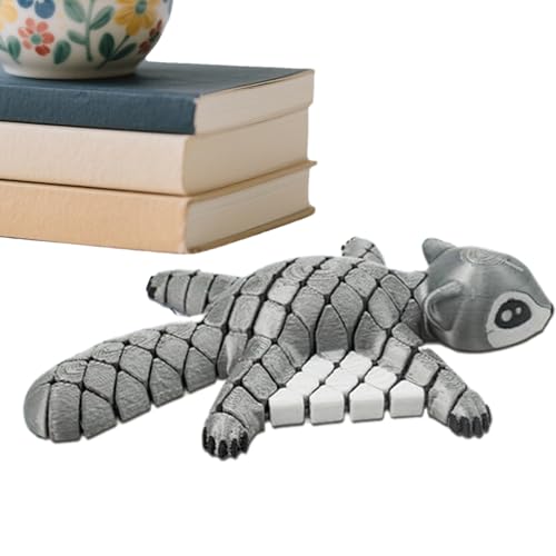 WJnflQN Animal Impreso en 3D - Ardilla Voladora Juguete Escritorio Impresión 3D | Coleccionable Juguete Anti estrés con Articulaciones para Comedor Dormitorio Salón