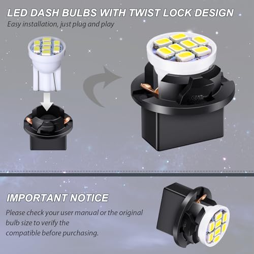 Led T10 194 168 40 Piezas para Panel de Instrumentos miniatura 4