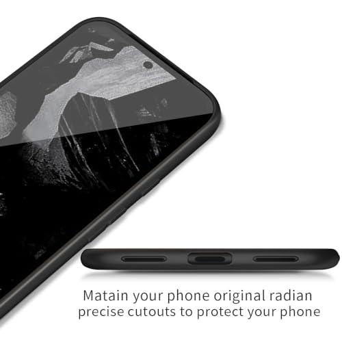 Image of X-level for Pixel 8A Case, Slim Fit Ultra-Thin Soft Flexible TPU Light Cases [Guardian Series] Anti-Slip Matte Finish Coating Silky Touch Protective Phone Back Cover for Pixel 8A -Black