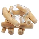 Candle holder:the retro and vintage style will bring you great atmosphere to the evenings,wood candlestick holders