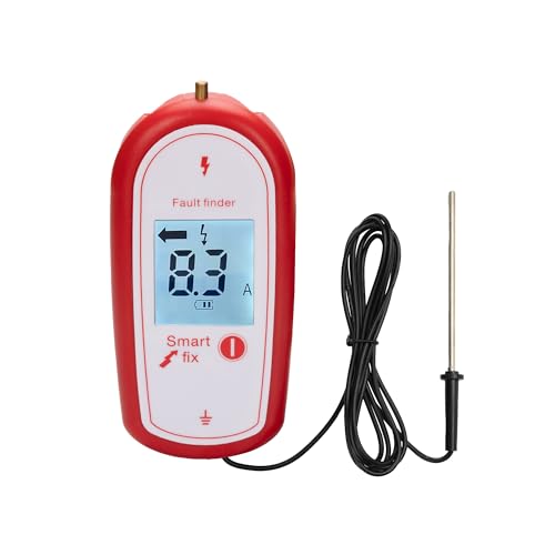 Electric Fence Voltage Tester, Handheld Fence Fault Finder Fence Tester for Farms, Digital Display High Voltage 200-15000V Gardening Tools