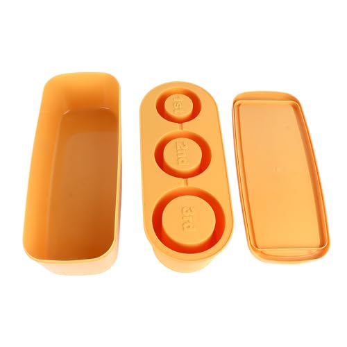Bandeja de Cubos de Hielo de Silicona con Tapa Amarilla miniatura 6