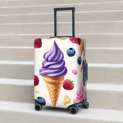 Purple Ice Cream Berry Suitcase Cover Fashion Luggage Covers Anti-Scratch Elastic Lightweight Protector For Travel Outdoor X-Large3