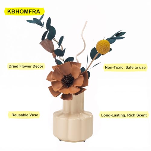 Difusor de varillas con flores secas aroma cedro 60ml miniatura 3