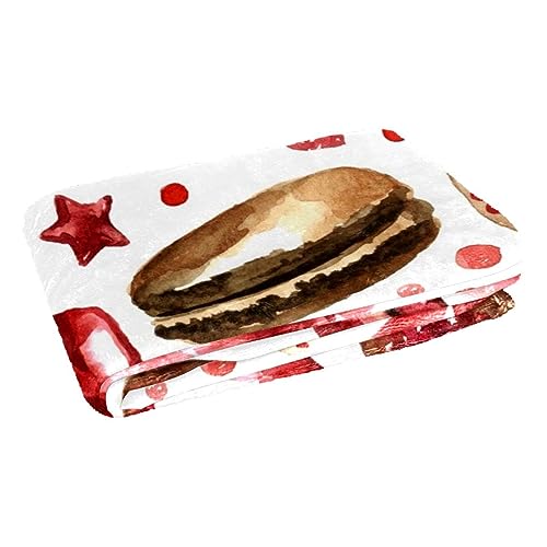 Couverture douce macaron chocolat 150x100 contre les soirées fraîches de camping