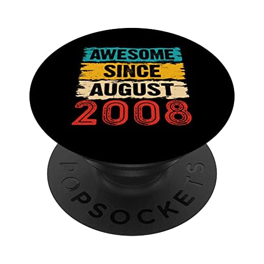 Regalos de cumpleaños 15 años impresionantes desde agosto de 2008 PopSockets PopGrip Intercambiable