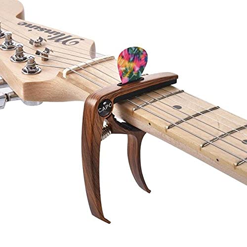 EURYTKS Accordeur de Guitare Capo de Guitare en métal, Clip de réglage Capo de Guitare, Bois - Les Beatles, Paul McCartney, John Lennon, RIngo Starr, George Harrison EURYTKS Accordeur de Guitare Capo de Guitare en métal, Clip de réglage Capo de Guitare, Bois