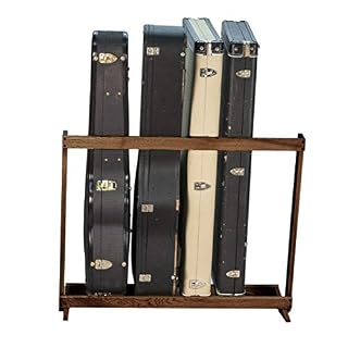 String Swing Cc29 pliante en bois dur étui de guitare de 5 Case Rack noir/noyer - Les Beatles, Paul McCartney, John Lennon, RIngo Starr, George Harrison String Swing Cc29 pliante en bois dur étui de guitare de 5 Case Rack noir/noyer – Image 3