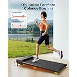Walking pad, 3-in-1 Under Desk Treadmill for Home and Office, 2.5 HP Portable Walking Jogging Running Machine with Remote Control and LED Display - Image 2