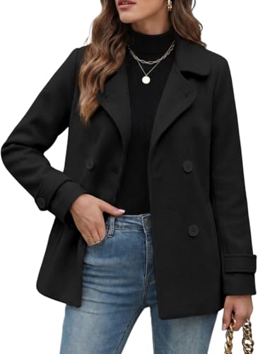 Manteaux en laine pour femme IDEALSANXUN caban chic automne hiver