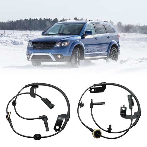 LoloWheat ABS Wheel Speed Sensor Front Left Right Fit for 2009-2020 Dodge Journey for 2008-2014 Dodge Avenger for 2007-2010 Chrysler Sebring 200 Front Drive & Right Passenger Side # ALS2408 ALS2410