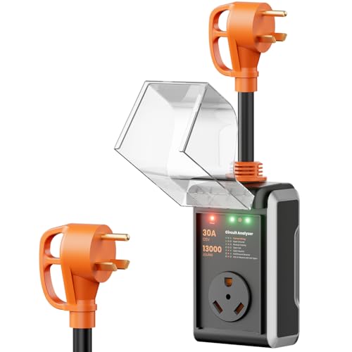 RV Surge Protector 30 Amp with Waterproof Cover