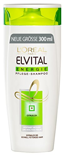 L'Oréal Paris Elvital Shampoo Energie, 3er Pack (3 x 300 ml)