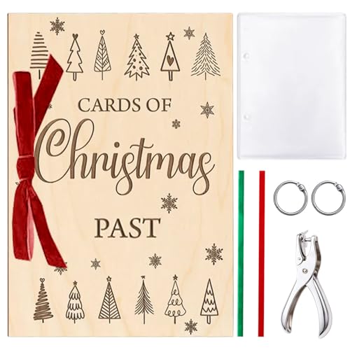 Album de vacances Sintuff en bois de 15,2 x 20,3 cm, cadeau de Noël idéal pour vos souvenirs