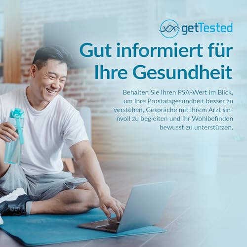 GetTested PSA-Schnelltest für zu Hause für Männer – Prostata-Gesundheitscheck und Selbsttest, schneller 5-Minuten-Bluttest zur Erkennung erhöhter PSA-Werte