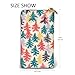 DaihAnle Vintage Colorful Christmas Trees ﻿Hand-Held Wallet Fashionable Long Microfiber Leather Large Capacity
