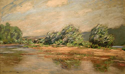 Tableau La Seine à Port Villez Monet pour une décoration de chambre apaisante 60x90cm