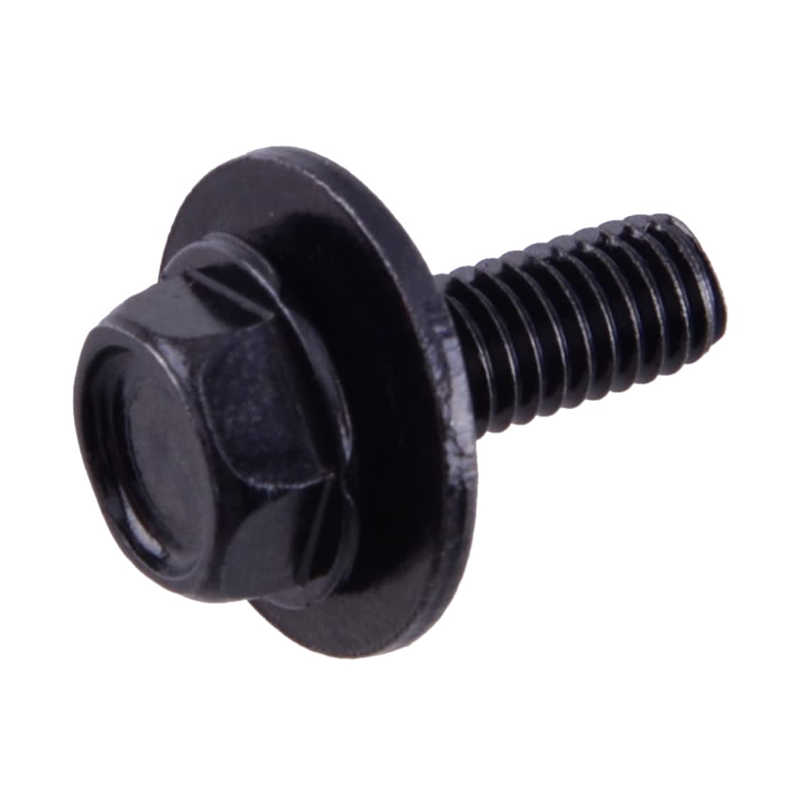 20 pièces Vis de carrosserie Noire pour Voiture - M6-1.0 x 16mm Long- 17mm Rondelle- 10mm Hex- J#180