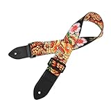 ERINGOGO Gitarrengurt Bass Schultergurt aus Strapazierfähigem Polyester mit Modischem Druckmuster...