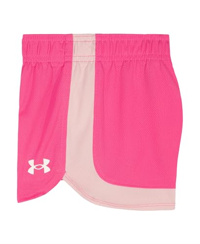 Image of Under Armour Girl's 2-piece Short Sleeve Tee and Shorts Set, Lightweight and Comfortable