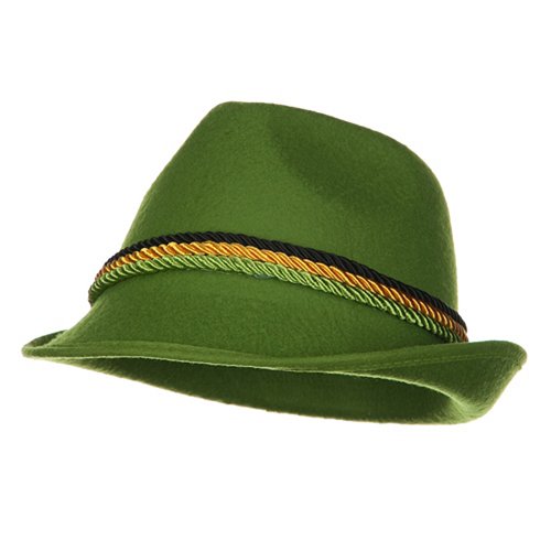 Green Alpine Bavarian German Felt Hat Oktoberfest Halloween Costume