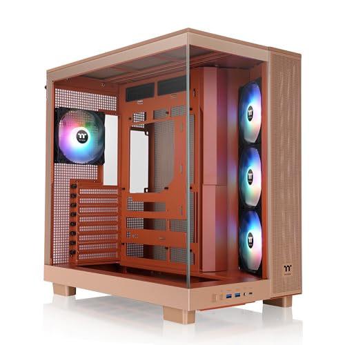Thermaltake View 380 XL boîtier PC grand tour dual chamber coloris Gravel Sand