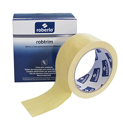Ruban de masquage automobile Roberlo jaune pour peinture de carrosserie, 3.8cm x 58.4m