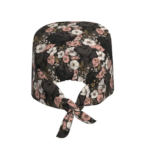 Image of Adjustable Scrub Cap with Sweatband, Breathable Working Hat for Men /Women