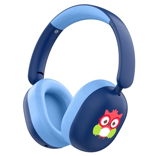 LOBKIN Kids Headphones Bluetooth 6.0,Over Ear Kids Headphones Wireless with Mic 55H Playtime AUX...