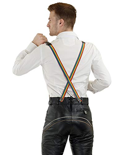 Bockle Bavaria Gay Black Lederhose Beierse Bayern München Oktoberfest Wiesn klederdracht glad leer - Afbeelding 3