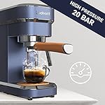 Laekerrt 20 Bar Espresso Maker CMEP01 with Milk Frother Steamer, Home Expresso Coffee Machine for Cappuccino and Latte (Navy Blue, Stainless Steel) Gift for Coffee Lovers, Father - Image 2