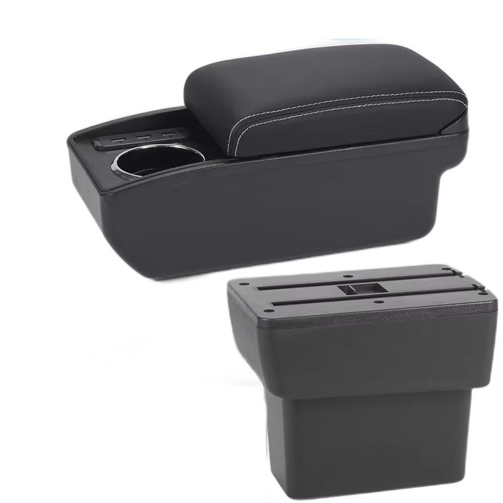 Sxqpocar B3 Black White 6Usb For Nissan Note E-Power 2016-2022 Car Armrest Box Central Storage Box Replacement Parts