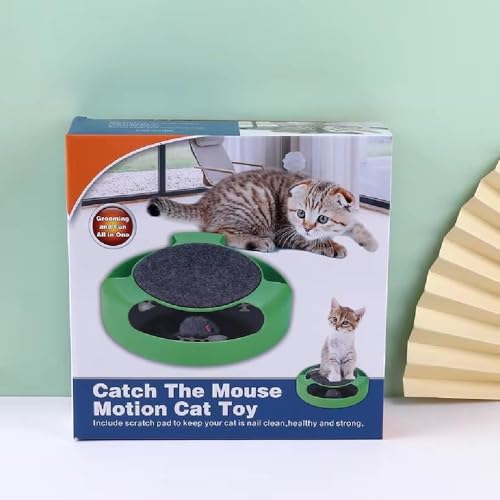 Brinquedo Gato Ratinho Giratório Estimula Instinto Caçador