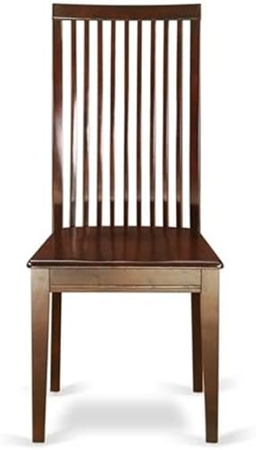 Miniatura 5 de East West Furniture IPC-MAH-W Ipswich - Sillas de comedor de cocina, sillas de madera con respaldo de listones, juego de 2, caoba Mahogany,suero de