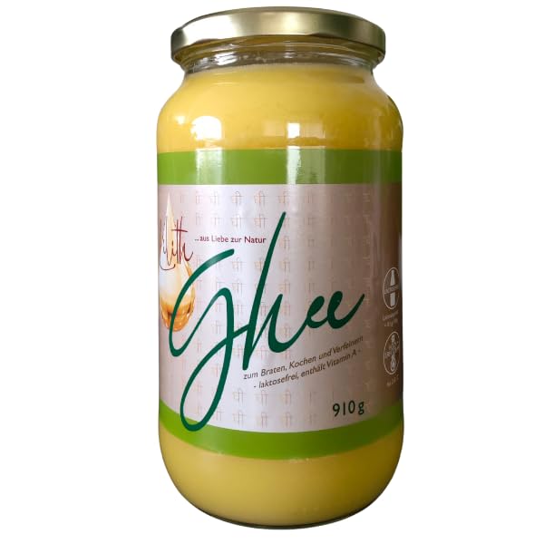 Lilith Bio Ghee (910g) Bio Butter Ghee aus Deutscher Bio Butter für die Ayurveda Küche
