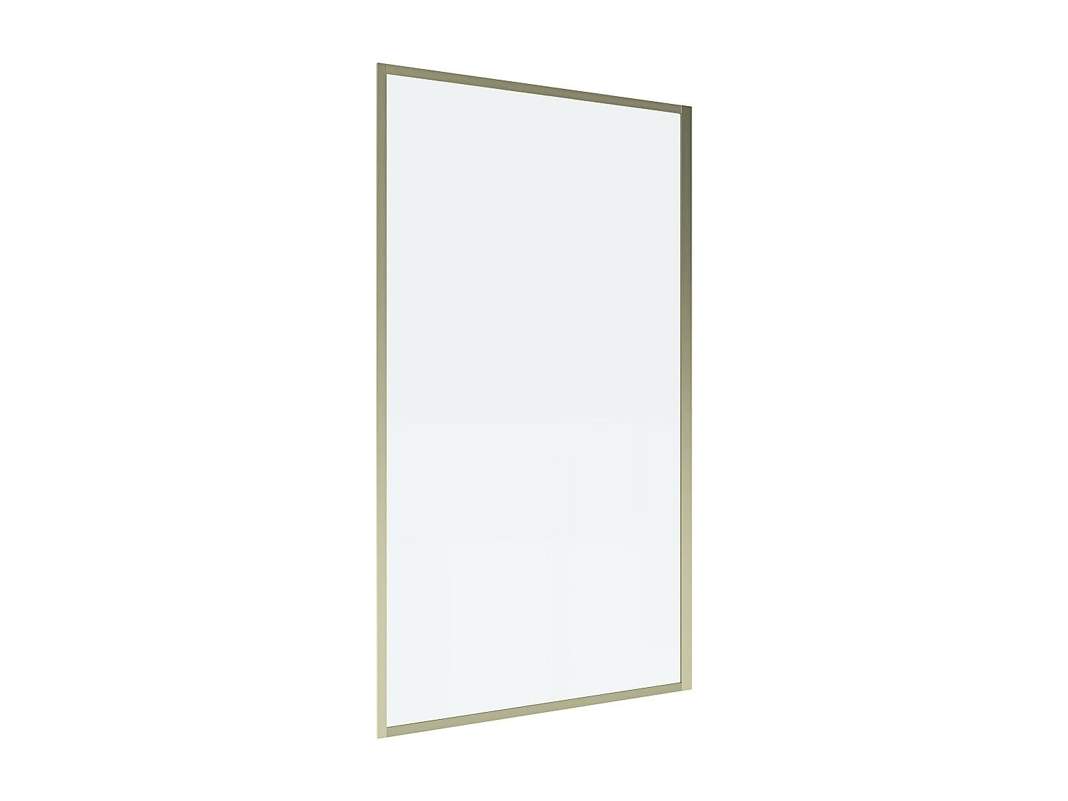 Vente-unique - Pare baignoire doré style art déco - 80 x 140 cm - Verre trempé - BRADENTON