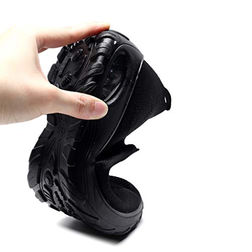 Fashion Women Sneakers With Arch Support,Mesh Breathable Casual Slip-On Sport Shoes, Soft Sole Runing Shoes (Black, 8) #TOP4