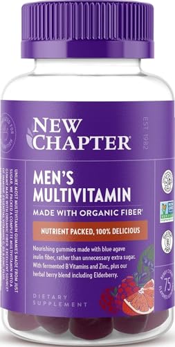 New Chapter Men's Multivitamin Gummies, Berry-Citrus, 75 Count - image 1