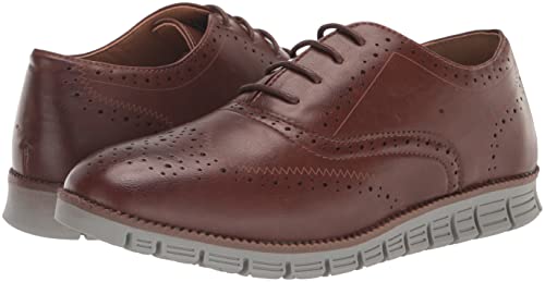 Deer Stags Boy's Benton Jr Oxford, Brown/Grey, 2 Little Kid #TOP6