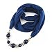 SweetWU Collier rétro avec pendentif en perles pour femme Style ethnique, Couleur : bleu encre., taille unique
