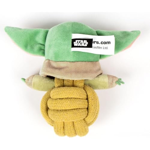 The Mandalorian Grogu, offizielles und Robustes Hundespielzeug, ideal zum Beißen, Spielen und Trainieren Ihres Hundes im Star-Wars-Stil