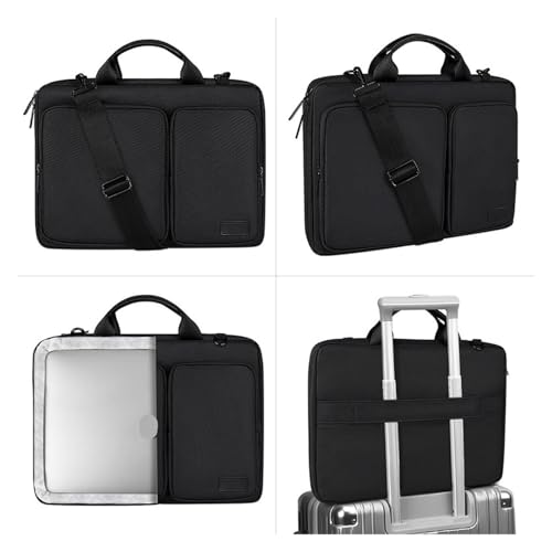 Funda portatil 15.6 pulgadas impermeable con correa ajustable color negro 6