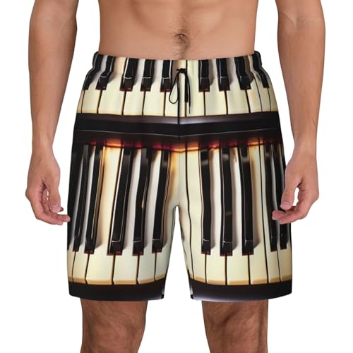 Bañador de piano premium para hombre, pantalones cortos de natación cómodos y transpirables.