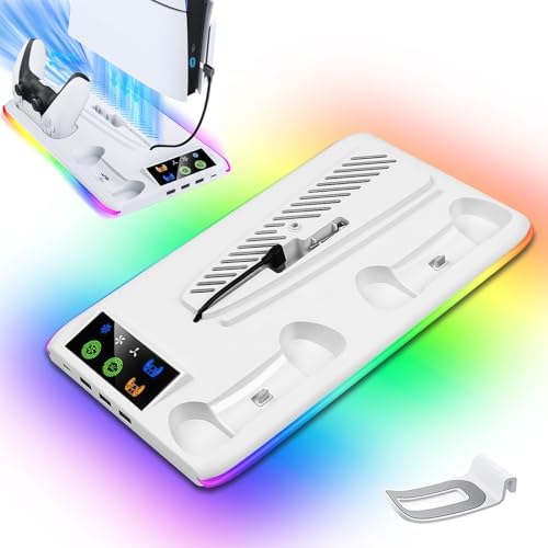 Suporte Cooler de Resfriamento RGB Carregador Controle Compatível...