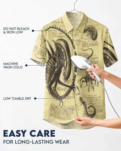 Image of 99TIMORO Fathers Film Button Down Shirt for Men, Funny Hawaiian Short Sleeve Top, Summer Beach Gifts
