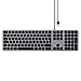 Price comparison product image Satechi Aluminum USB Wired Keyboard with Numeric Keypad - Compatible with iMac Pro/iMac, 2020/2019/2018 iPad Pro, MacBook Pro/Air, 2020/2018 Mac Mini and MacOS devices