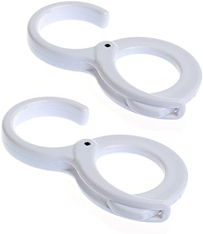 RFORPLY 2 pcs Multi-Function Clip Hook/Table Edge Hook/Cross Bar Hook/Windproof Hook