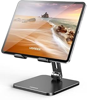UGREEN Stojak na Tablet Uchwyt Aluminiowy Regulowany Kompatybilny z iPad Pro Air Mini 11 12.9 Galaxy Tab S9+ S9 A7 Redmi Pad Huawei MatePad iPhone 15 Pro Max itp.
